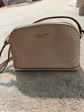 NWOT Kate Spade Glitter Dome Crossbody in Blush